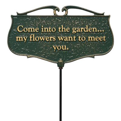 Welcome To The Garden Dedication Plaque